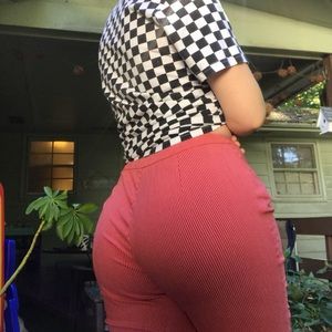 red and white gingham ralph lauren capris